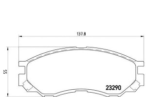 Klocki Hamulcowe Mitsubishi L200 L300 96- Brembo