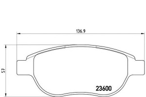 Klocki Hamulcowe Peugeot 307 01-08 Brembo