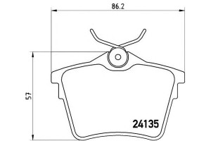 Klocki Hamulcowe Peugeot 407 04- Tył Brembo