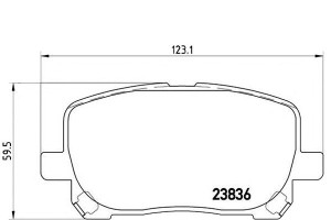 Klocki Hamulcowe Toyota Avensis Verso 01-09 Brembo