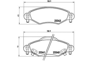 Klocki Hamulcowe Toyota Yaris 01- Brembo