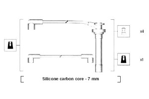 Przewody Zapłonowe Nissan Micra 1,0 1,3 92- Magnet