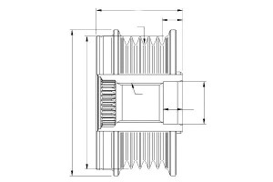Koło Pasowe Alternatora Bmw E81 E87 E46 1,6 2,0 He