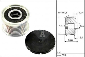 Koło Pasowe Alternatora Bmw E81 E90 N43 N55 Ina