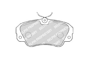 Klocki Hamulcowe Opel Omega B Delphi Ham