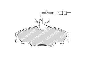 Klocki Hamulcowe Peugeot 406 Z Czuj Delphi Ham