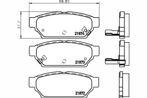 Klocki Hamulcowe Mitsubishi Tył Carisma 95-06 Text