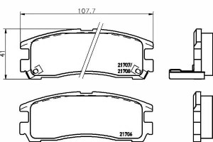 Klocki Hamulcowe Mitsubishi Tył Galant 92- 96- Ecl
