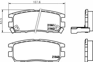 Klocki Hamulcowe Mitsubishi Tył Pajero 94- Textar