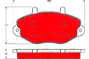 Klocki Hamulcowe Ford Przód Transit 91-00 Trw