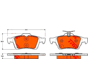Klocki Hamulcowe Ford Tył Focus 11- C-max 10- Conn