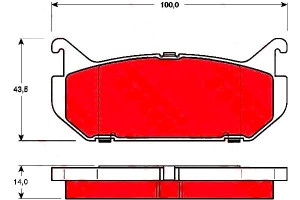 Klocki Hamulcowe Mazda Tył 626 Mx-6 Xedos 6 1,8-2,