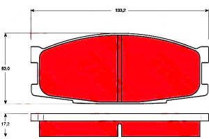 Klocki Hamulcowe Mitsubishi Przód Canter 2,8-3,0 9