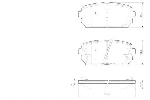 Klocki Hamulcowe Kia Carens Iii 06- Tył A.b.s.