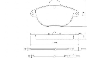 Klocki Hamulcowe Citroen Xantia 2.0t 95-01 Z Czuj.