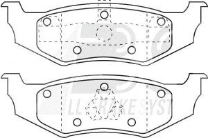 Klocki Hamulcowe Chrysler Pt Cruiser 00-10 Tył A.b