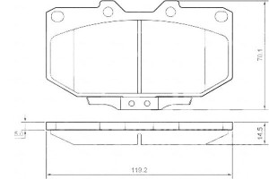 Klocki Hamulcowe Subaru Impreza 98-07 A.b.s.