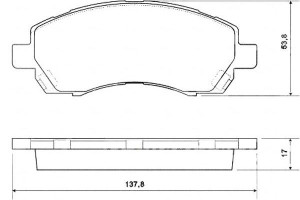 Klocki Hamulcowe Subaru Impreza 96-00 A.b.s.