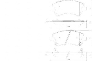 Klocki Hamulcowe Toyota Corolla 02-06 A.b.s.
