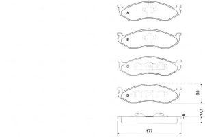 Klocki Hamulcowe Jeep Cherokee 88-99 A.b.s.