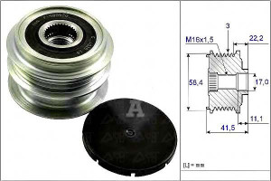 Koło Pasowe Alternatora Renault Clio Iii 1,2 16v I