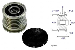 Koło Pasowe Alternatora Vw 1,9tdi 2,4d Ina