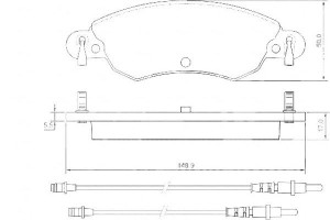 Klocki Hamulcowe Citroen C5 1.8 16v 01- A.b.s.