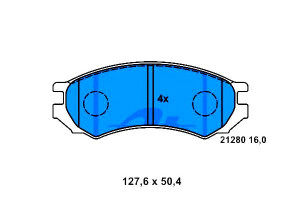 Klocki Hamulcowe Nissan Primera 1.6/2.0d 06.90-01.
