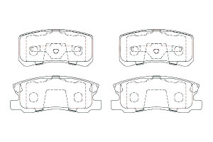 Klocki Hamulcowe Mitsubishi Tył Pajero 99- 07- Out