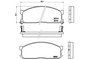 Klocki Hamulcowe Mazda E2000 E2200 86-99 Brembo
