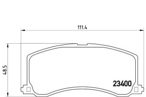 Klocki Hamulcowe Suzuki Baleno 95-97 Z Czuj. Bremb