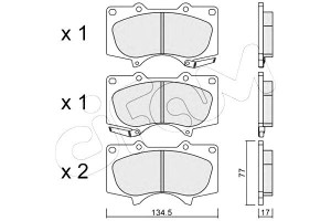 Klocki Hamulcowe Toyota Landcruiser 02- 3.0 D-4d C