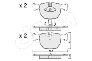 Klocki Hamulcowe Bmw 7 E38 94-01 740 Cifam