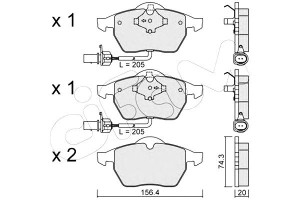 Klocki Hamulcowe Audi A6 (c5) 97-04 Cifam