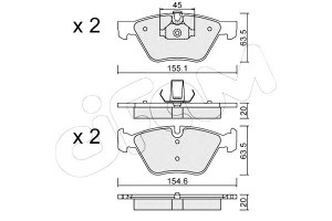 Klocki Hamulcowe Bmw 3 E90 05-11 Cifam