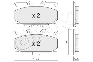 Klocki Hamulcowe Subaru Impreza 98-07 Cifam