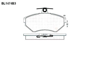 Klocki Hamulcowe Seat Cordoba Inca Vw Caddy Lupo V