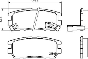 Klocki Hamulcowe Hella Pagid Mb858463 X3516004 Mr2