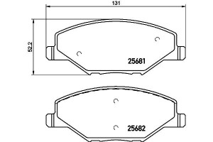 Klocki Hamulcowe Hella Pagid 6ru698151a 6ru698151