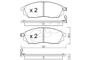 Klocki Hamulcowe Nissan Murano 03- Metelli