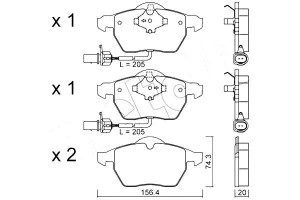 Klocki Hamulcowe Audi, Seat, Skoda, Vw Metelli