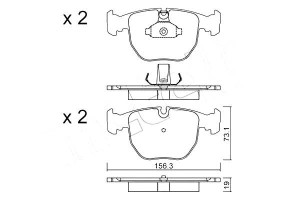Klocki Hamulcowe Bmw 7 E38 94-01 740 Metelli