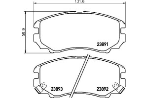 Klocki Hamulcowe Mintex 5810138a81 581012ca10 5810