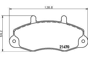 Klocki Hamulcowe Mintex 1074971 1301589 Pad1105 13