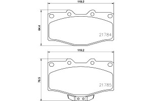 Klocki Hamulcowe Mintex 449135111 Pad696 55670426