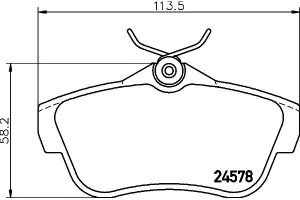 Klocki Hamulcowe Mintex 425368 425367 425497 77364