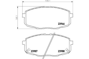 Klocki Hamulcowe Mintex 581011ha10 581011ha20 5810