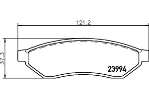Klocki Hamulcowe Mintex 96496763 37438 Pad1672 554