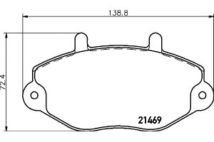 Klocki Hamulcowe Mintex 1074972 1301592 1134159 Pa