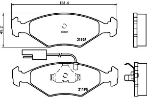 Klocki Hamulcowe Mintex 5882985 5888529 7077414 36